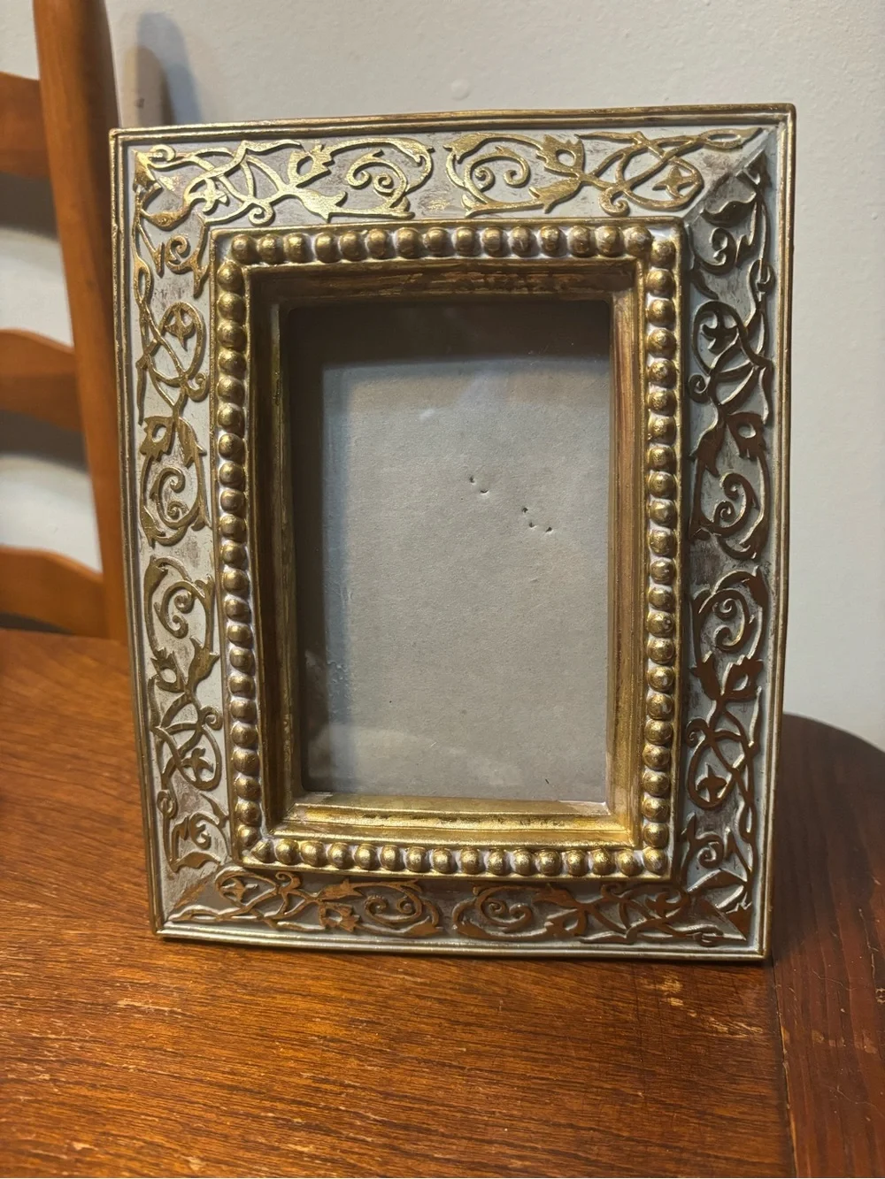 Ornate Two-Tone Gold Decorative Picture Frame